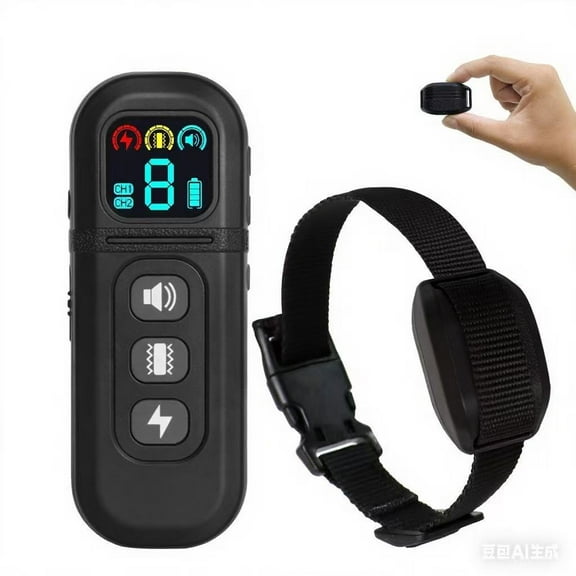 Ultra-Small Lightest Dog Training Collar – Only 1.01 oz / 28.6g, 3 Training Modes with 0-9 Adjustable Shock & Vibration, Beep Mode,Black