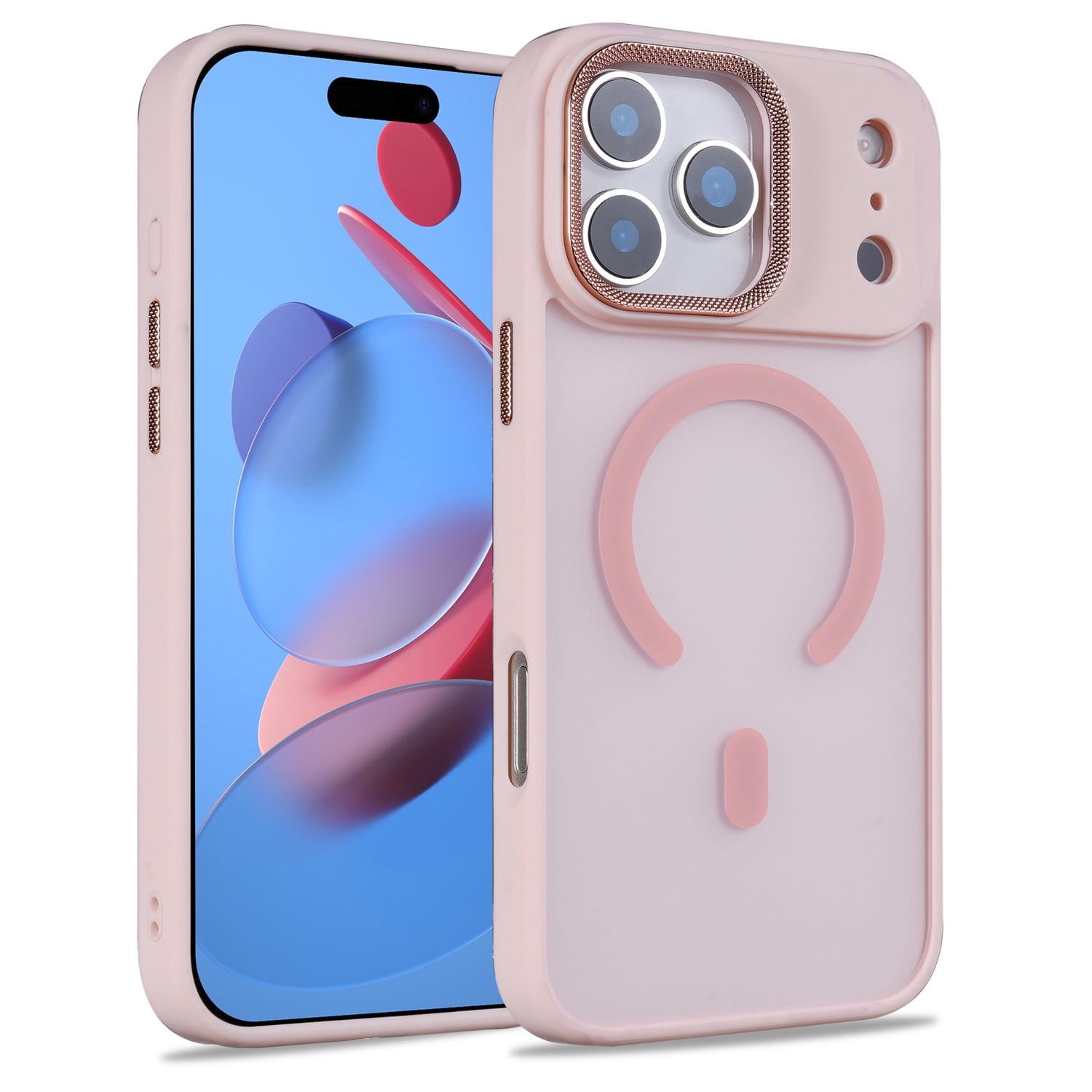 Ultra-Smooth Matte MagSafe Case for iPhone 17 Pro Max - Pink