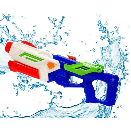 Ultra Soaker Water Blaster High Pressure & Capacity Pump Action Water Gun Toy With Scope For Beach, Swimming Pool, Water Games (Green)