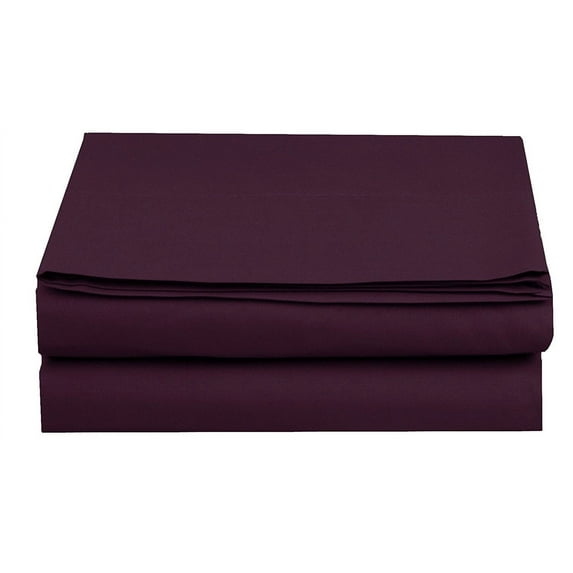 Ultra- Soft 1500 Series Double Brushed Fitted Sheet, California King Size, Purple