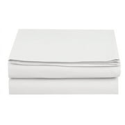 Ultra- Soft 1500 Series Double Brushed Flat Sheet, California King Size, White