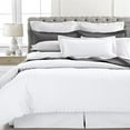 thumbnail image 1 of Ultra Soft 1800 Series 3 PC Striped Duvet Set (Full/Queen, White), 1 of 2