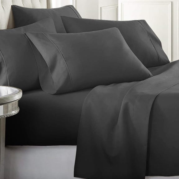 Ultra-Soft 1800 Series Deep Pocket Bed Sheet Set (6-Piece)