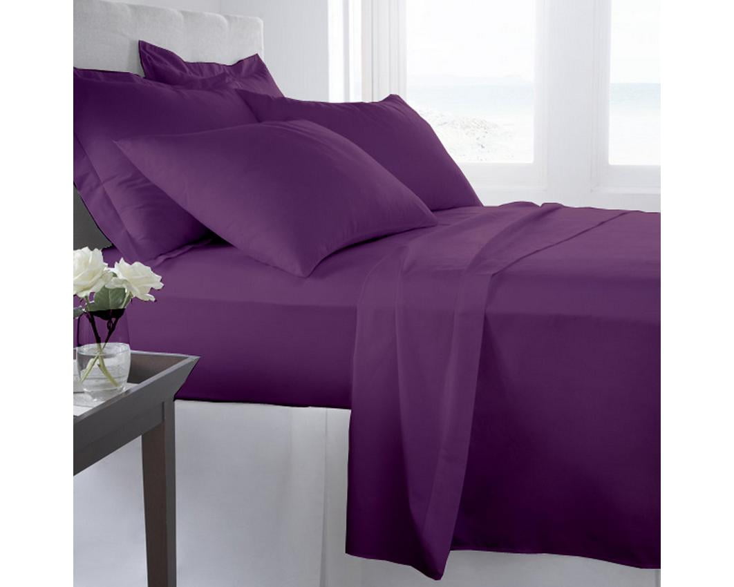 Eggplant Twin Ultra Soft Microfiber Sheet Set