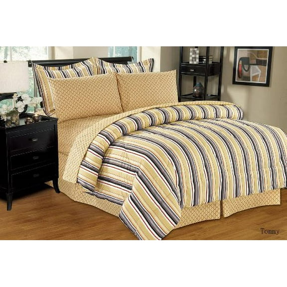 Ultra Soft 6 PC Reversible Bed in a Bag Comforter Set (Twin, Tommy)