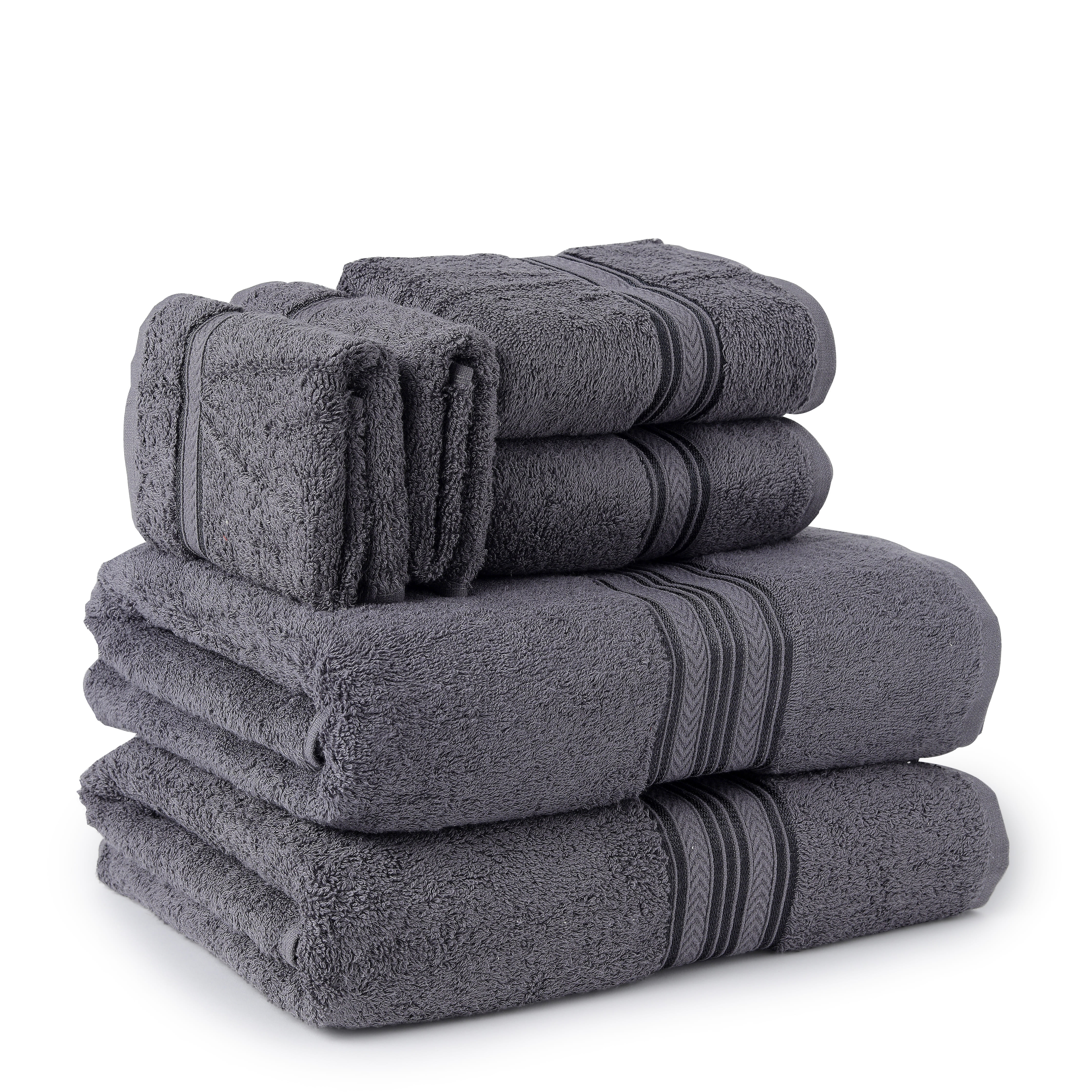 COTTON CRAFT Ultra Soft 6 Piece Towel Set Linen, Luxurious 100% Ringspun  Cotton, Heavy Weight & Absorbent, Rayon Trim - 2 Oversized Large Bath Towels  30x54, 2 Hand Towels 16x28, 2 Wash Cloths 12x12