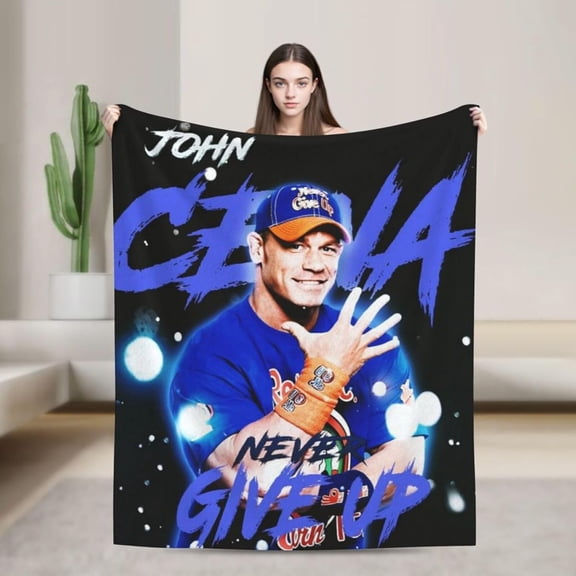 Ultra-Soft Anti-Pilling Lightweight Warm Blanket John Cena Blanket Cozy Blankets Decor for Couch Bed Sofa Bedroom Home 50x40 in
