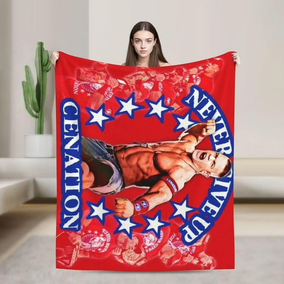Ultra-Soft Anti-Pilling Lightweight Warm Blanket John Cena Blanket Cozy Blankets Decor for Couch Bed Sofa Bedroom Home 50x40 in
