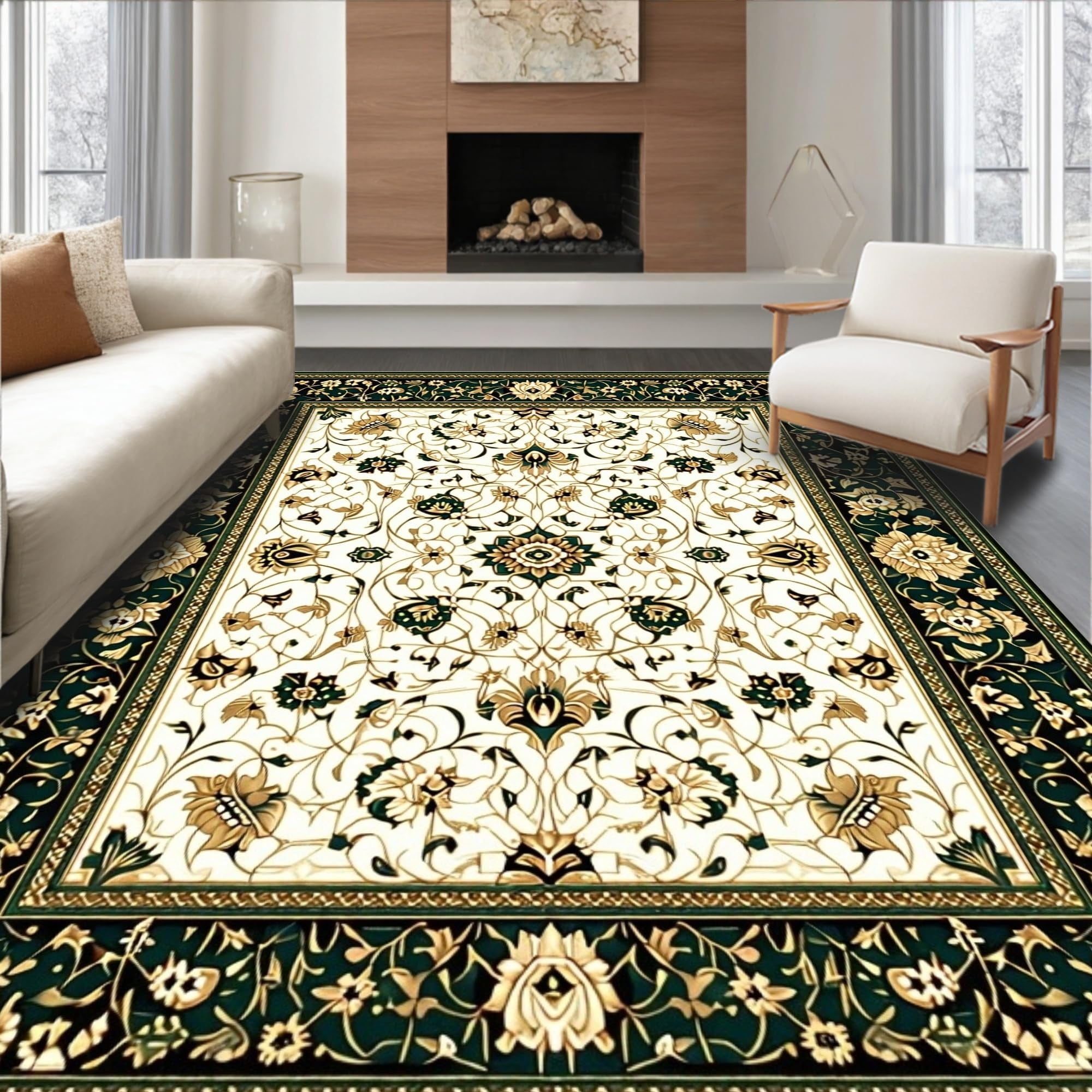 Ultra Soft Area Rug 2x3, Non Slip, Stain Resistant, Washable Area Rugs ...