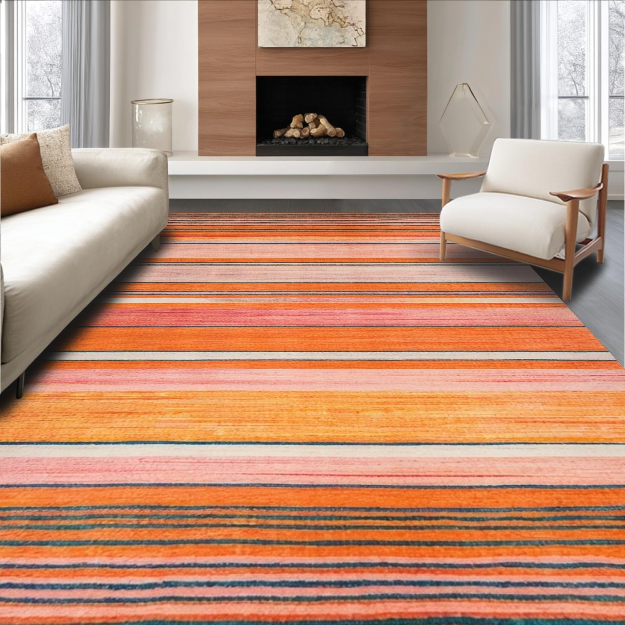 Ultra Soft Area Rug 2x3, Non Slip, Stain Resistant, Washable Area Rugs ...