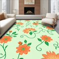 thumbnail image 1 of ODIKA 3x5 Machine Washable Non-Slip Area Rug, Enchanted Garden Floral Bloom Artistic Ultra Soft Rug, None, 539174, 1 of 7