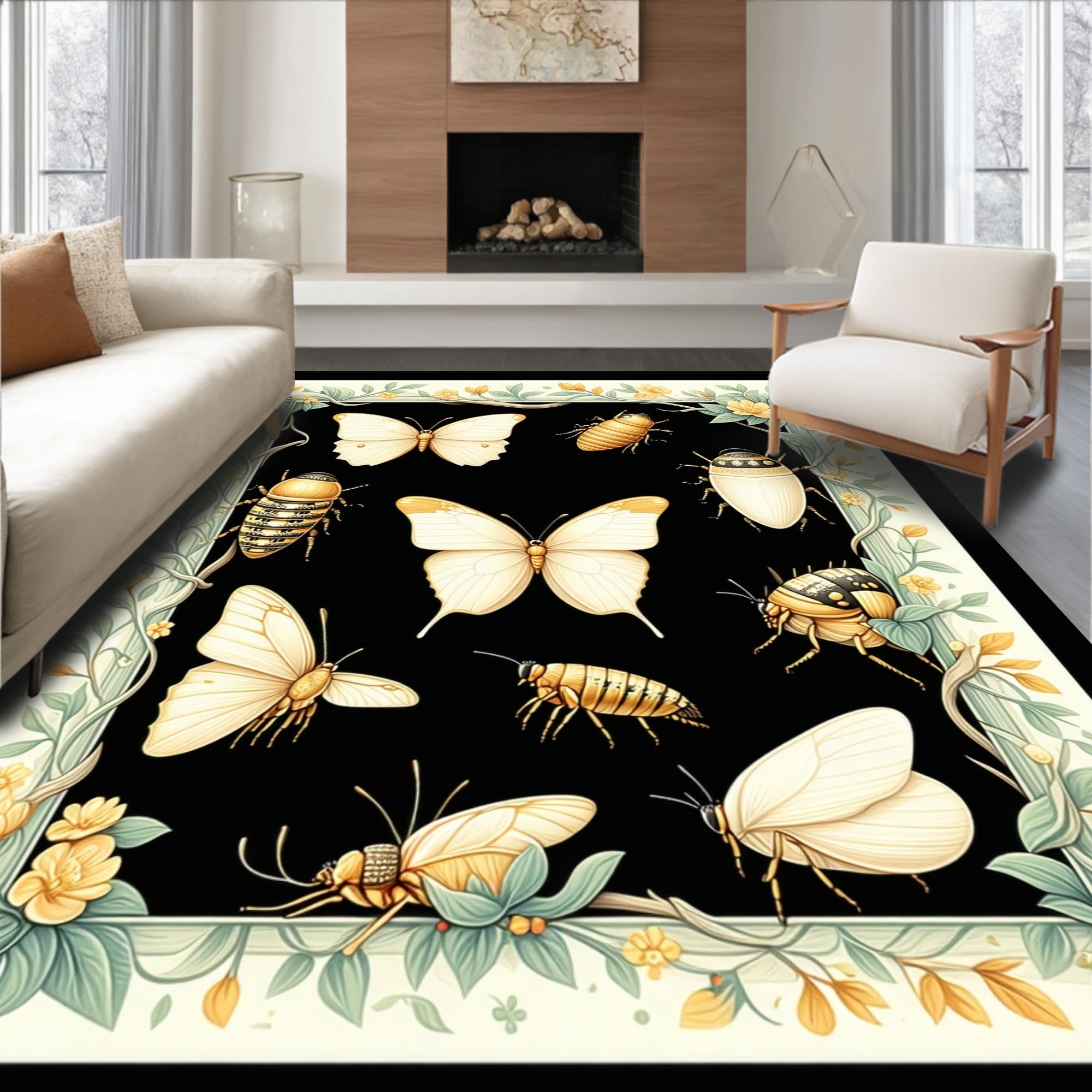 Ultra Soft Area Rug 3x5, Metamorphosis Journey Featuring Developmental ...