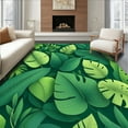 thumbnail image 1 of Ultra Soft Area Rug, Botanical Garden Leaf Non Slip Irregular Greenery, Non Slip, Stain Resistant, Washable Area Rugs for Living Room, Bedroom(Green, 3X5), 1 of 8
