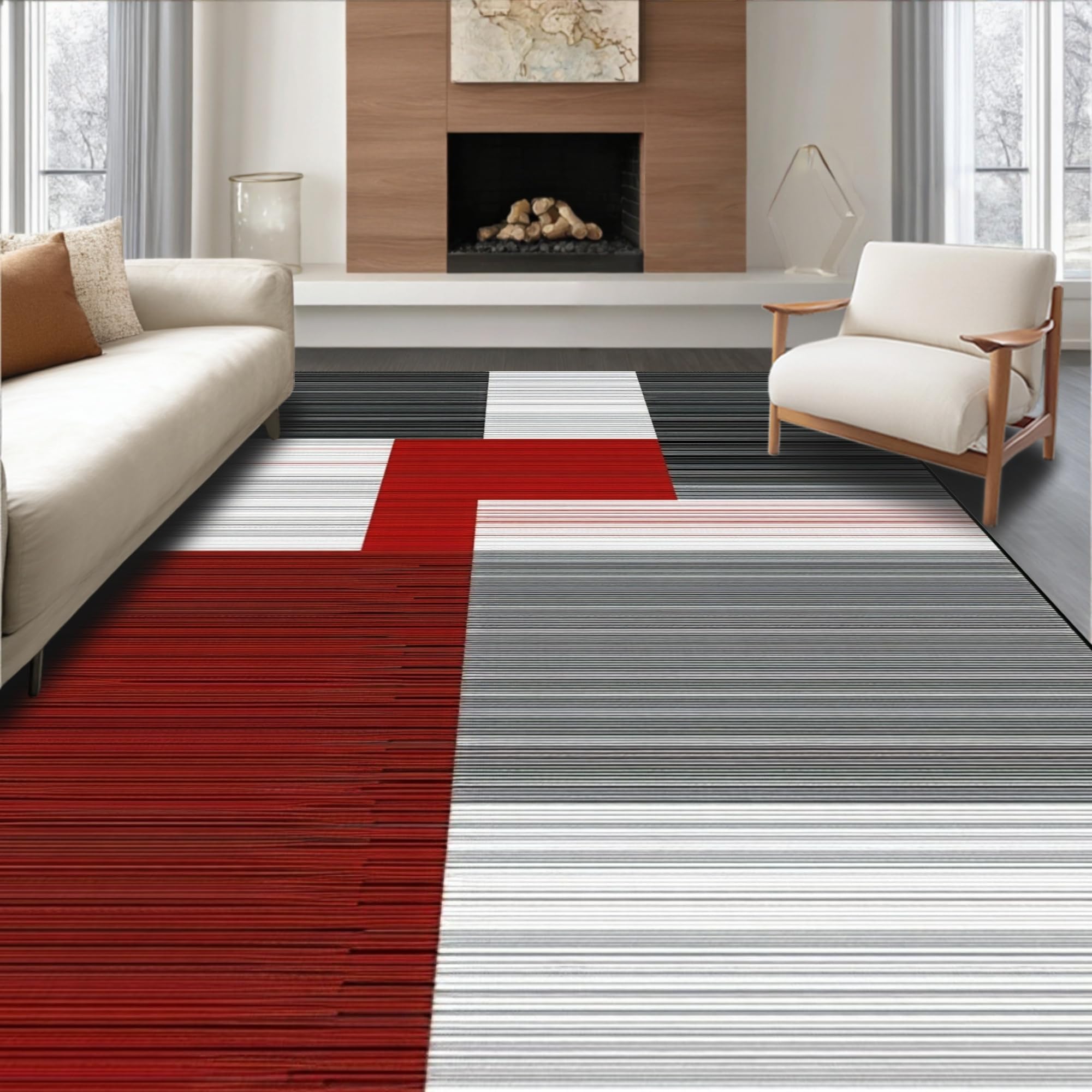 Curated visual reference: Picture Idea: Ultra Soft Area Rug 3X5 Non Slip Stain Resistant Washable
