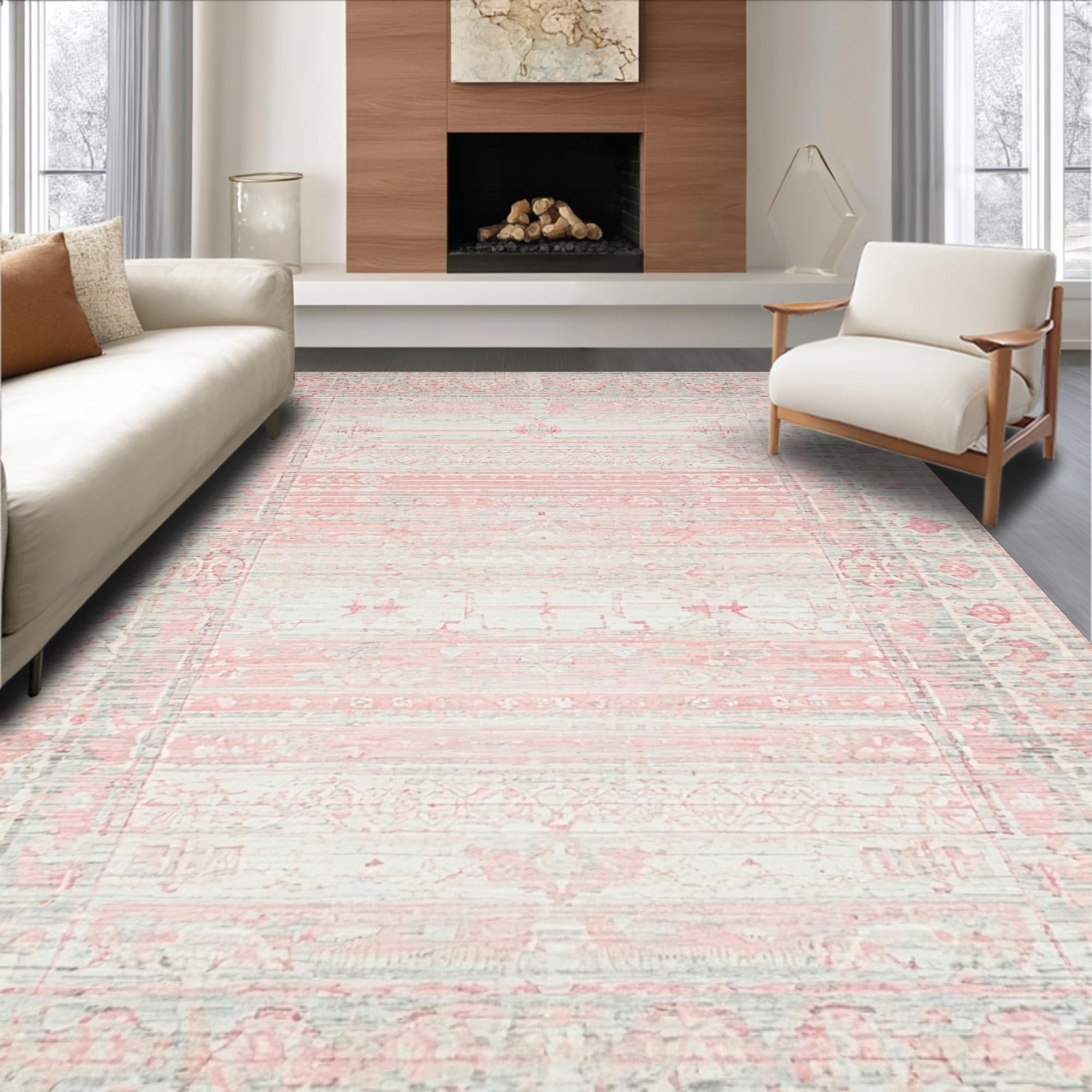 Ultra Soft Area Rug 3x5, Non Slip, Stain Resistant, Washable Area Rugs ...