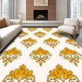thumbnail image 1 of ODIKA 4x6 Machine Washable Non-Slip Area Rug, Floral Lace Motif With Delicate Petal Overlays And Ornate Filigree Ultra Soft Rug, None, 531083, 1 of 7