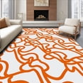 thumbnail image 1 of ODIKA 4x6 Machine Washable Non-Slip Area Rug, Interwoven Abstract Swirl Featuring Motifs Ultra Soft Rug, None, 544941, 1 of 7