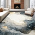 thumbnail image 1 of Ultra Soft Area Rug, Celestial Galaxy Starscape Horizon Ethereal Decorative, Non Slip, Stain Resistant, Washable Area Rugs for Living Room, Bedroom(Gold, 4X6), 1 of 8