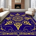 thumbnail image 1 of ODIKA 5x7 Machine Washable Non-Slip Area Rug, Intricate with Symmetrical Botanical Motifs Ultra Soft Rug, None, 538701, 1 of 7