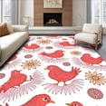 thumbnail image 1 of ODIKA 6 Machine Washable Non-Slip Area Rug, Provincial Poultry Sunrise Archway Entryway Decoration Ultra Soft Rug, None, 517681, 1 of 7