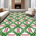 thumbnail image 1 of ODIKA 6x9 Machine Washable Non-Slip Area Rug, Festive Peppermint Plaid Vintage Holiday Ultra Soft Rug, None, 623397, 1 of 7
