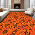 thumbnail image 1 of ODIKA 6x9 Machine Washable Non-Slip Area Rug, Festive Squash Flying Insect Entrance Ultra Soft Rug, None, 512033, 1 of 7