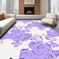 thumbnail image 1 of Ultra Soft Area Rug, Enchanting Lilac Oasis with Abstract Floral Motifs, Non Slip, Stain Resistant, Washable Area Rugs for Living Room, Bedroom(Purple, 6X9), 1 of 8