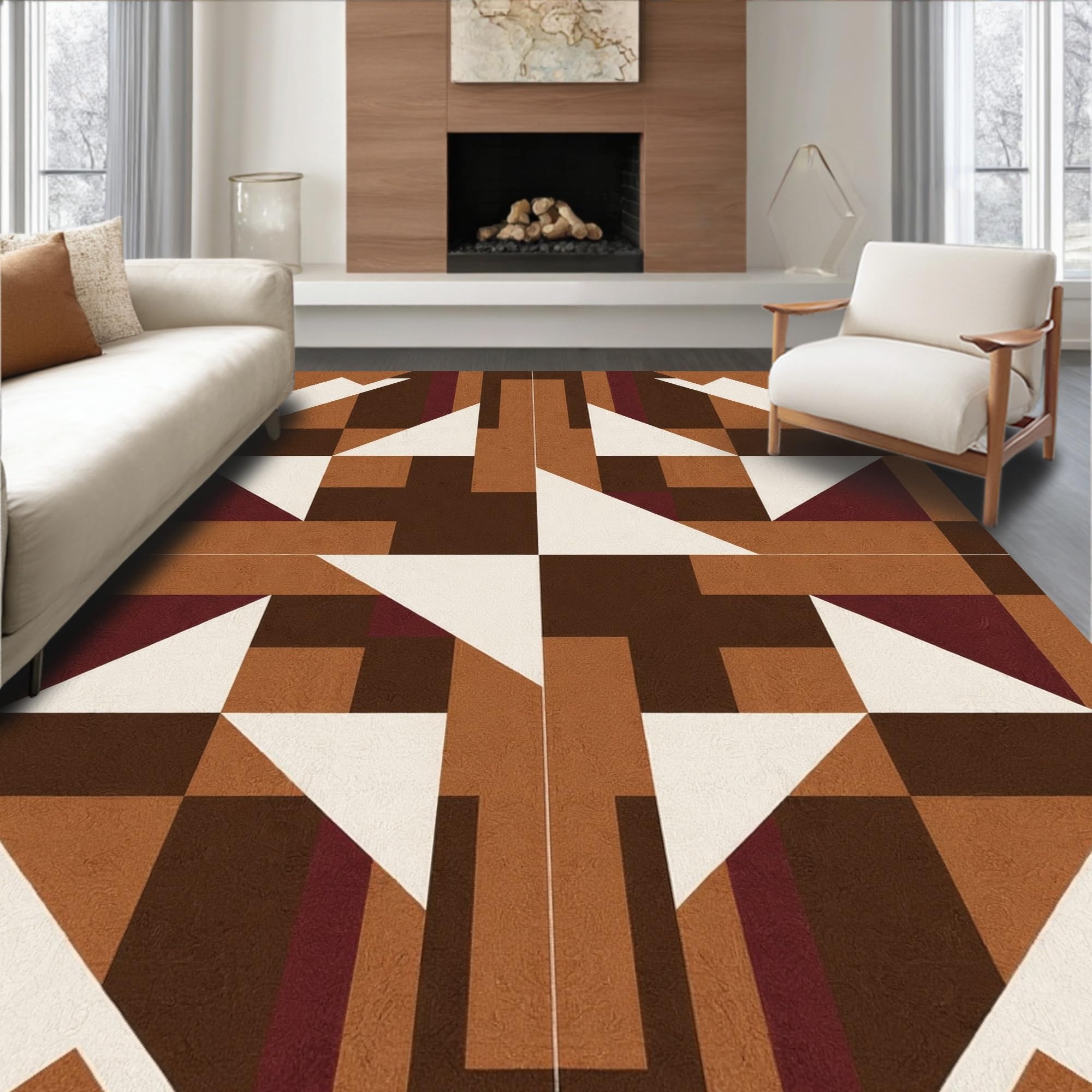 Ultra Soft Area Rug 6x9, Non Slip, Stain Resistant, Washable Area Rugs ...
