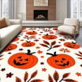 thumbnail image 1 of ODIKA 8 Machine Washable Non-Slip Area Rug, Festive Pumpkin Patch Theme with Whimsical Holiday Graphics Ultra Soft Rug, None, 512002, 1 of 7