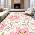 thumbnail image 1 of ODIKA 8 Machine Washable Non-Slip Area Rug, Ornate Petal Cluster with Flowing Shapes Ultra Soft Rug, None, 386621, 1 of 7