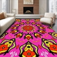 thumbnail image 1 of ODIKA 8x10 Machine Washable Non-Slip Area Rug, Burst Radial Decorative Floor Covering with Intricate Motifs Ultra Soft Rug, None, 536646, 1 of 7