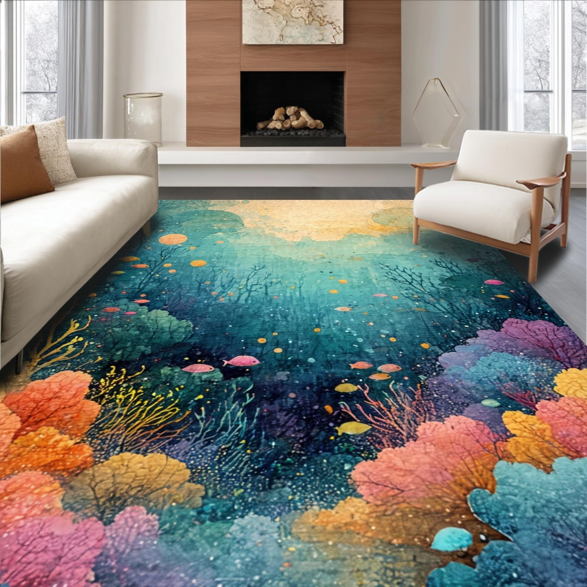 Dreamy Area Rug Ultra Soft Area Rug 8x10, Non Slip, Stain Resistant, Washable Area Rugs ...