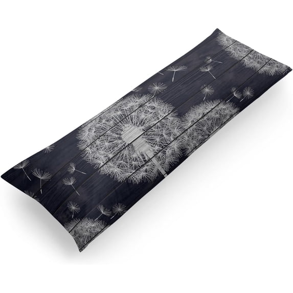 Ultra Soft Body Pillow Case Cover with Zipper, 21" x54 Luxury Long Body Pillow Protector Dandelion