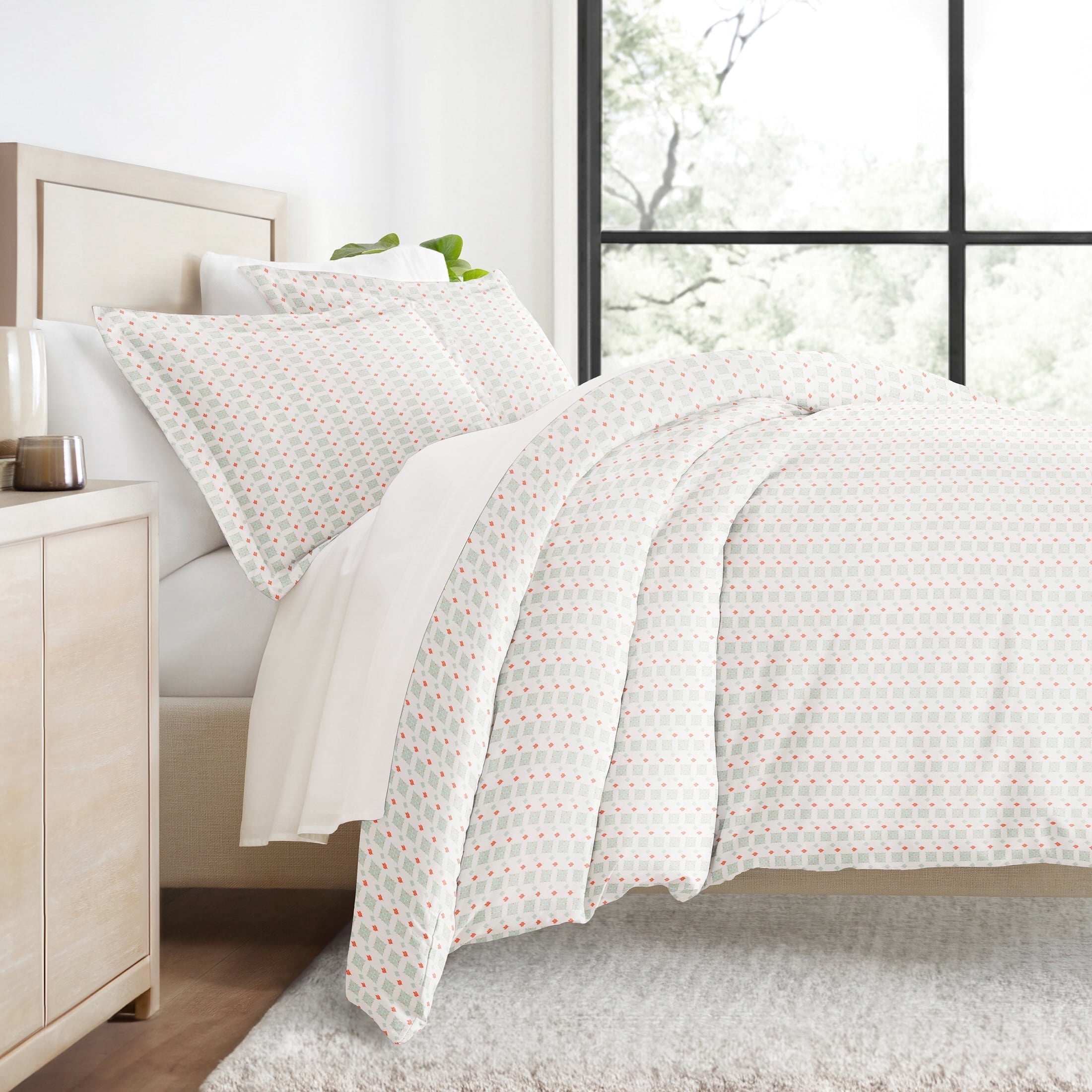Duvet Cover Set - Ultra Soft & Breathable - Aqua Microfiber for Twin Size Bedding by Comfort Canopy
