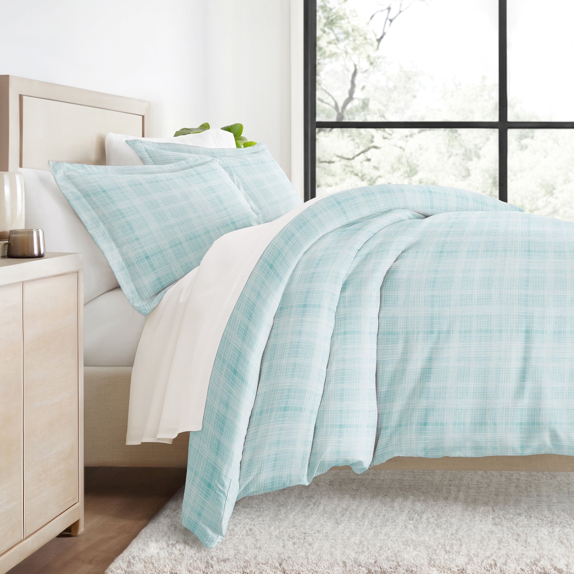 Duvet Cover Set - Ultra Soft & Breathable - Gray Vertical