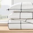 thumbnail image 1 of Duvet Cover Set - Ultra Soft & Breathable - Gray Plaid for Queen Size Bedding by Comfort Canopy, 1 of 10