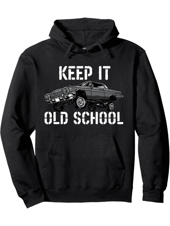 Ultra Soft, Breathable Four Seasons Casual Lowrider Car Chicano Low & Slow Oldies Pullover Hoodie, Crew Neck Sweatshirt, Perfect for Daily Wear, Casual Outings