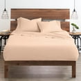 thumbnail image 1 of Ultra-Soft & Breathable Luxury Bedding ! 600 Thread Count 100% Egyptian Cotton King Size 4 Piece Sheet Set Fit 15" Inch to 18" Inch Deep Pocket { Peach Solid }, 1 of 6