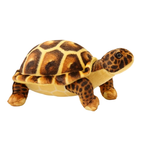 Ultra-Soft Cartoon Turtle Plush Toy Cuddly Comforting Huggable Relaxation Gift for Home Decor Bedroom Accessory Stuffed Animals (Brown)