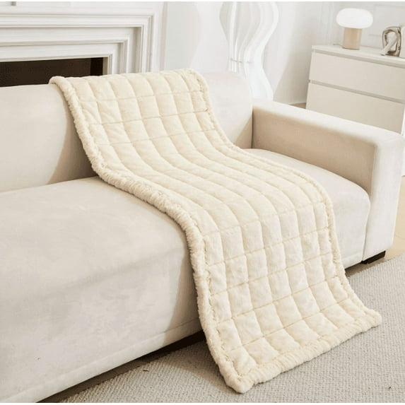 Ultra-Soft Couch Cover, Non-Slip Washable Couch Covers for Pets, Fluffy Plush Sofa Protector, Suitable for Dogs and Cats(Dark Gray,59.06x23.62Inch)