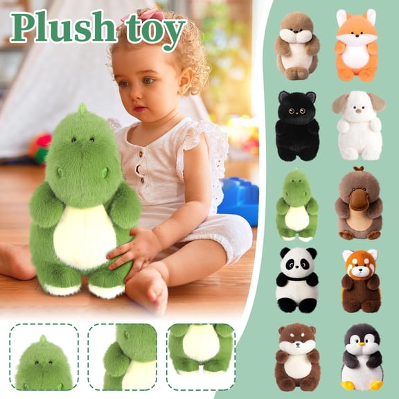 Ultra Soft Cuddly Stuffed Animal Plush Toy for Snuggling,Adorable Animal Plushie Companion for Toddlers and Kids,Perfect Nursery Decor and Birthday Gift - J
