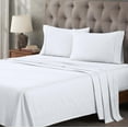 thumbnail image 1 of BNM Egyptian Cotton 400 Thread Count Sheet Set, Split King Size, White, 1 of 7