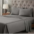 thumbnail image 1 of Ultra Soft Deep Pocket 400-Thread Count Egyptian Cotton Stripe Sheet Set, 1 of 8