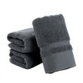 thumbnail image 1 of Ultra Soft Extra Large Hand Towels 14x30 Inch 100% Pure Cotton - Luxurious Rayon Trim - Ideal for Daily Use, 1 of 2