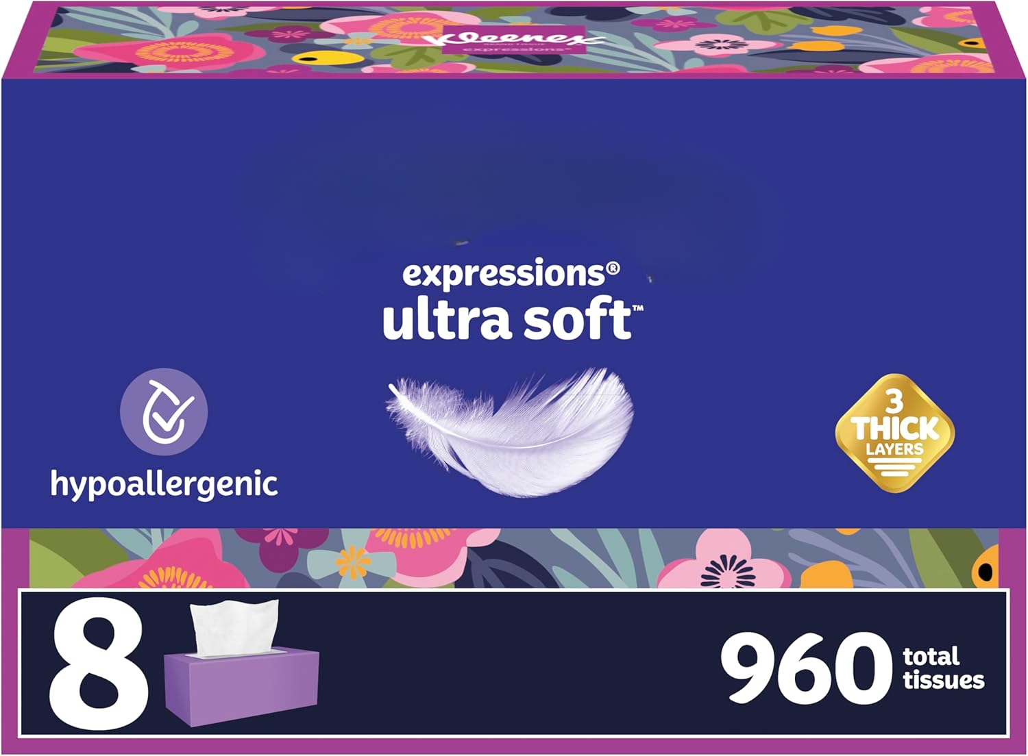 Ultra Soft Facial Tissues Flat Boxes, Tissues per Box Packaging May ...