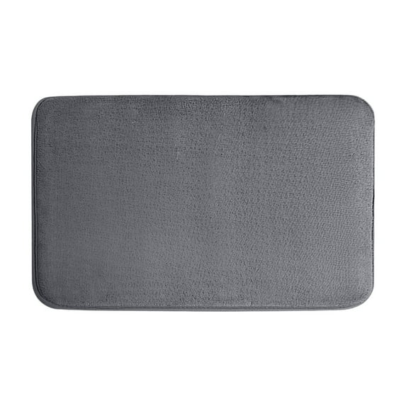 Ultra Soft Fleece Bath Mat With Non Slip Backing Thick Foam Pile Machine Washable Microfiber Rug For Bathroom And Home Highly Absorbent Quick Dry Floor Mat