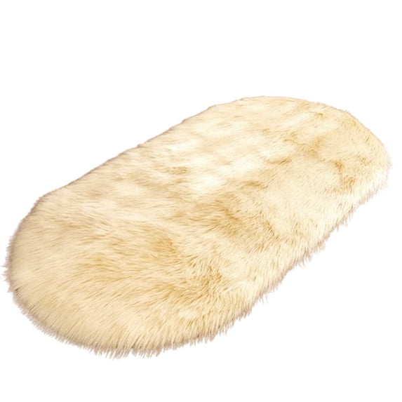 Ultra Soft Fluffy Bedroom Rugs,23.6x15.7 inches Oval Fluffy Rugs for Bedroom,Small Throw Rugs, Kids Room Carpet Modern Shaggy Area Rugs Home Decor