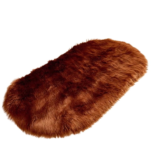 Ultra Soft Fluffy Bedroom Rugs,23.6x15.7 inches Oval Fluffy Rugs for Bedroom,Small Throw Rugs, Kids Room Carpet Modern Shaggy Area Rugs Home Decor