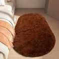 thumbnail image 1 of Ultra Soft Fluffy Bedroom Rugs,Shaggy Area Rugs for Bedroom,Oval Throw Rugs, Kids Room Small Carpet,Living Room Runner Rug Non Slip Modern Home Decor, 23.6x63in, 1 of 5