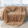 thumbnail image 1 of Ultra Soft Fluffy Blankets Queen Size for Bed – Fuzzy Faux Fur Sherpa Fleece Queen Blanket Full Size, Tie-dye Decorative Gift Blanket, Warm Thick Queen Blanket for Bed, 90x90 Inches, 640, 1 of 6
